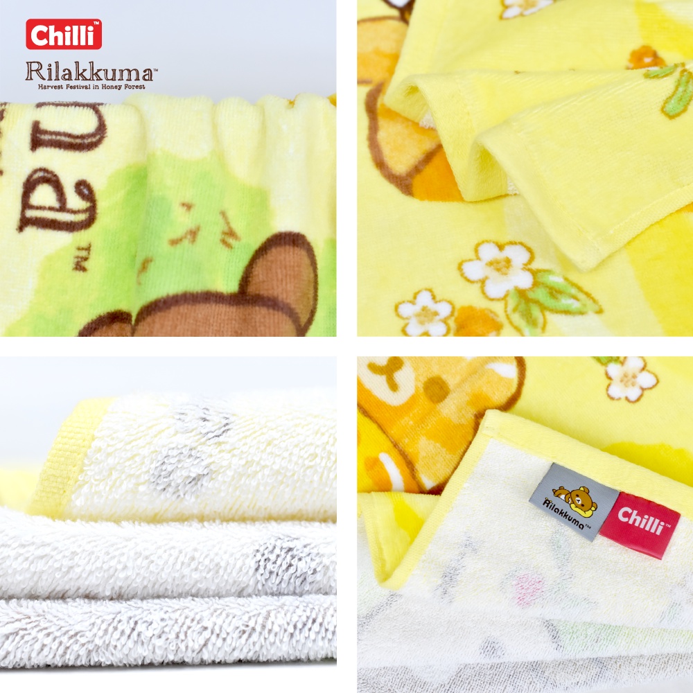 ของแท้-100-jhc-towel-ผ้าขนหนู-ลิขสิทธิ์-rilakkuma-rk-2201-ขนาด-16x32-นิ้ว-เช็ดผม