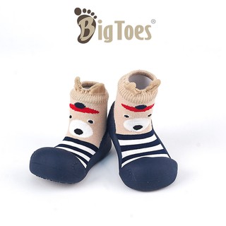 รองเท้าหัดเดินเด็ก Bigtoes ลาย Cuty Bear Blue แบรนด์จากเกาหลี ของแท้