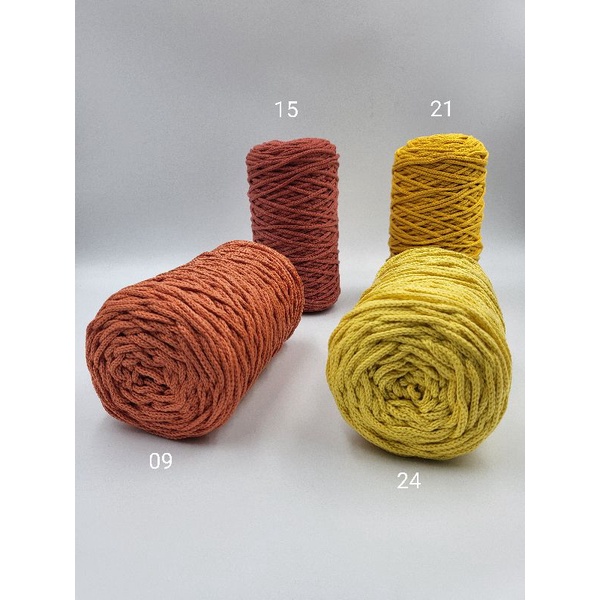 warm-tone-marcrame-cord-yarn-3mm-ไหมเชือกเกาหลี-3-มิล-ไหมเกลียว-ไหมสาน-cotton-100-200g-150-ม