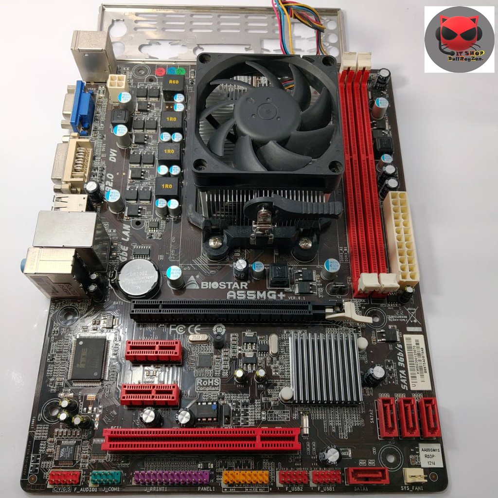 CPU+Mainboard Athlon ll X4 651 + Biostar A55MG+ | Shopee Thailand