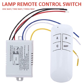 New Wireless ON/OFF 220V Lamp Remote Control Switch Receiver Transmitter