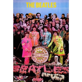 โปสเตอร์ รูปถ่าย วง ดนตรี 4เต่าทอง The Beatles (1960-70) POSTER 24”x35” Inch British Pop Rock MUSIC Photo Vintage V19