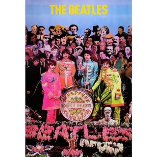 โปสเตอร์ รูปถ่าย วง ดนตรี 4เต่าทอง The Beatles (1960-70) POSTER 24”x35” Inch British Pop Rock MUSIC Photo Vintage V19