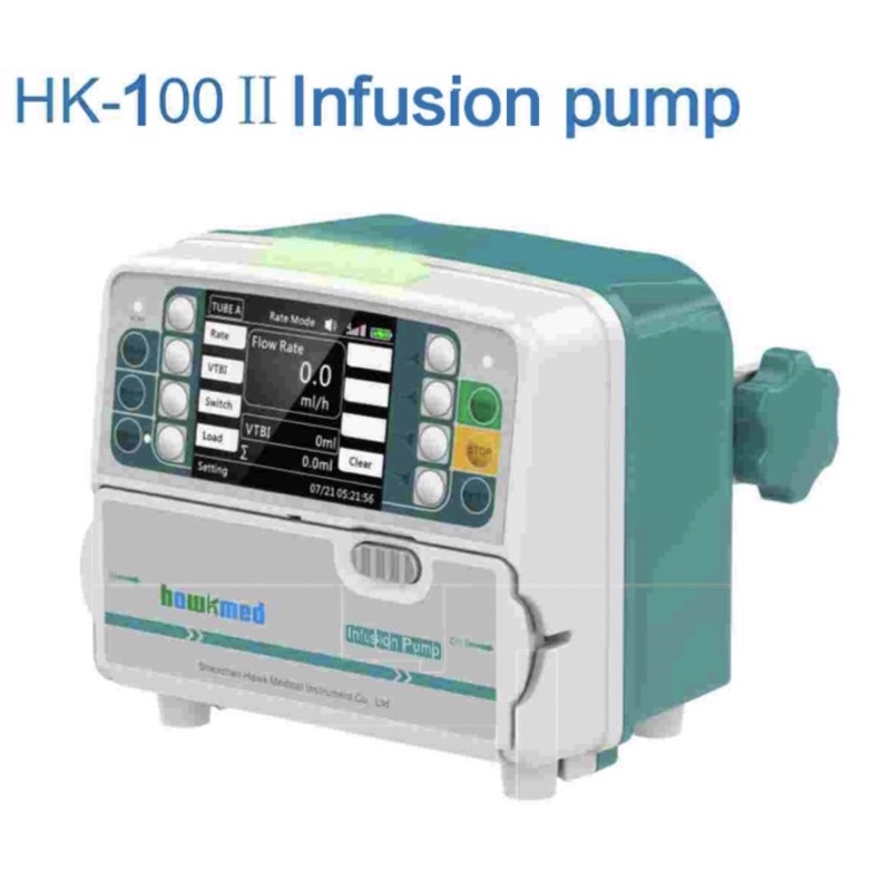 เครื่องควบคุมการให้สารละลายทางหลอดเลือดดำ-infusion-pump-ยี่ห้อ-hawkmed-รุ่น-hk-100ii