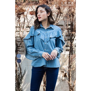 Lona shirt jeans เสื้อยีนส์แขนยาวโลน่า