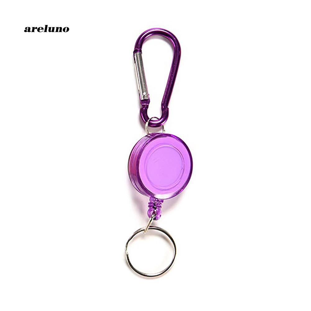 ae-retractable-ski-pass-id-card-badge-reel-holder-carabiner-recoil-key-chain-ring