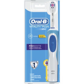 แปรงสีฟันไฟฟ้า Oral-B Vitality Pro White หัวแปรงขัดฟันขาว