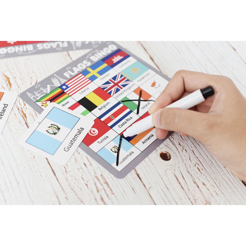 เกมบิงโกธงชาติทั่วโลก-156-ประเทศ-flag-bingo-2winbooktoys
