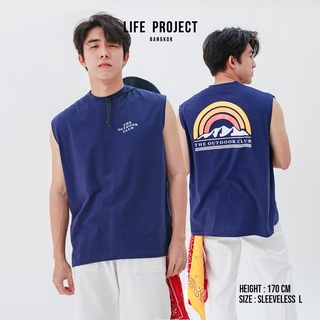 ภาพขนาดย่อของสินค้าTHEOUTDOOR Sleeveless Freesize - เสื้อยืดคอกลมแขนกุดผ้าคอตตอนแท้100%