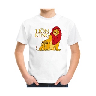 เสื้อยืด พิมพ์ลายการ์ตูน The Lion King Simba And Mufasa สําหรับเด็ก