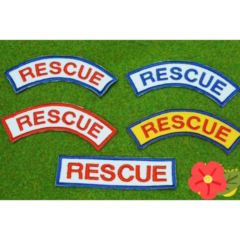 อาร์ม-กู้ภัย-rescue-แบบเย็บติด-ติดตีนตุ๊กแก-ขายราคาส่งทุกชิ้้น