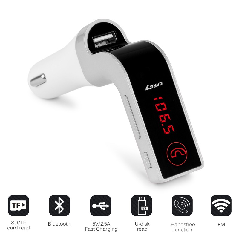 ภาพสินค้าCAR G7 ของแท้รับประกัน1ปี Bluetooth FM Transmitter MP3 Music Player SD USB Charger for Smart Phone จากร้าน genesis009 บน Shopee ภาพที่ 4