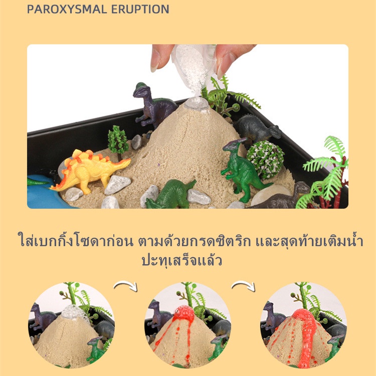 dinosaur-habitat-ของเล่นจำลองโลกไดโนเสาร์-จำลองโลกไดโนเสาร์-ภูเขาไฟปะทุ-แถมโมเดลไดโนเสาร์-12ชนิด-เรียนรู้วิทยาศาสตร์