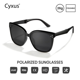 Cyxus แว่นตากันแดด เลนส์โพลาไรซ์ พับได้ สําหรับผู้หญิง ผู้ชาย TR90 1037