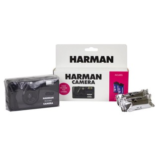 ภาพหน้าปกสินค้ากล้องฟิล์ม เปลี่ยนฟิล์มได้ HARMAN Camera 35mm Reusable Film Camera พร้อมฟิล์มขาวดำ 2 ม้วน body เดียวกับ Kodak M35 ซึ่งคุณอาจชอบสินค้านี้