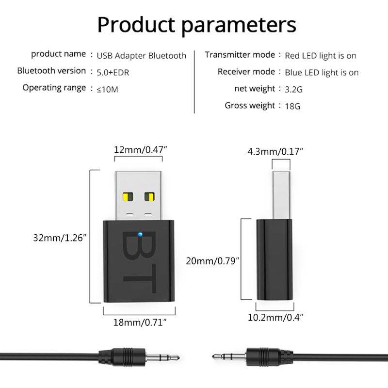 ลดราคาสูง-doublebuy-ตัวรับส่งสัญญาณบลูทูธ-led-24-mbps