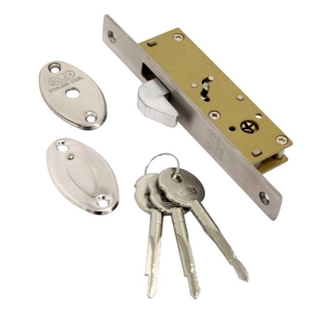 กุญแจประตูบานเลื่อนสับ-กุญแจบานเลื่อนคอม้า-solex-no-412hss-ของแท้-100