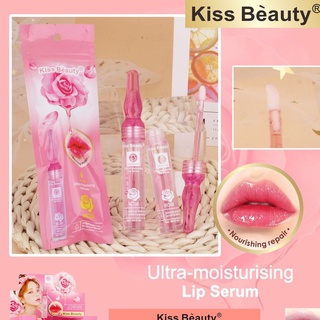 Kiss Beauty ลิป ลิปเซรั่มดอกกุหลาบ ลิปบำรุงริมฝีปาก ลิปมัน ลิปเซรั่ม ลิปบามล์ ลิปเซรั่มกลิ่นดอกกุหลาบ