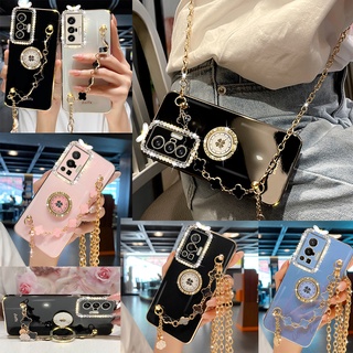 เคสโทรศัพท์มือถือ พร้อมแหวนคล้องไหล่ สําหรับ OPPO A16k A16e A76 A96 A95 A74 5G A54 A16 A15 A15s A53 A33 A52 A92 A9 A5 2020 A7 A5s A12 A11k A3s