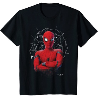 เสื้อยืดพิมพ์ลาย Marvel Spider-Man สําหรับผู้หญิง