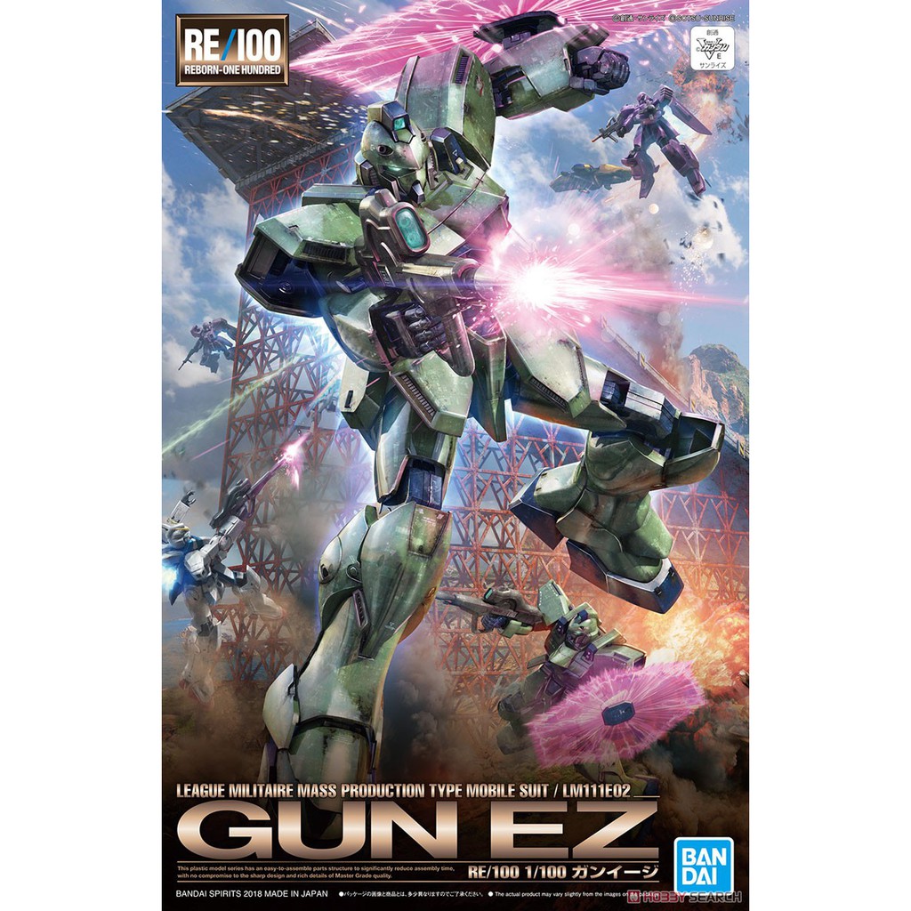 4573102555878 BANDAI RE/100 Gun EZ | Shopee Thailand