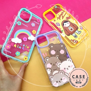 เคสมือถือประกบ 2ชิ้น รุ่น7+/8+ 11  นิ่มใส TPU พิมพ์ลายการ์ตูน