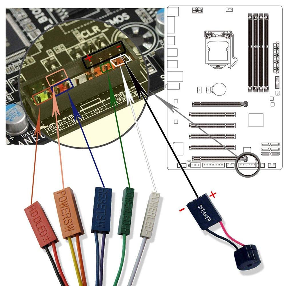 ลำโพงไบออส-buzzer-สำหรับคอมพิวเตอร์พีซี-motherboard-speaker-computer-case