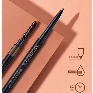 ดินสอเขียนคิ้วเมอร์เรซก้า เขียนคิ้วหมุน เพอร์เฟคบราวน์ ขนาด 1.5 มม. Merrezca Perfect Brow Pencil Size 1.5mm