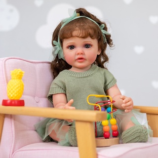 ของเล่นเด็ก ตุ๊กตาบาร์บี้ ซิลิโคนนุ่ม เพ้นท์มือ มีกาวในตัว 55 ซม. เพื่อการเรียนรู้