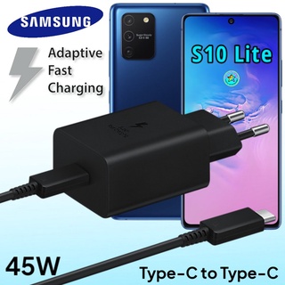 ที่ชาร์จ Samsung Galaxy S10 Lite 45W Usb-C to Type-C ซัมซุง หัวชาร์จ(EU) สายชาร์จ 2เมตร Fast Charge ชาร์จเร็วด่วน ของแท้