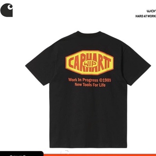 CARHARTT (พร้อมส่ง) เสื้อยืดแขนสั้นลําลอง คอกลม พิมพ์ลายตัวอักษรกราฟฟิติ Carhart Toolling