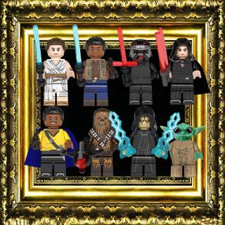 ของเล่นตัวต่อฟิกเกอร์ Rey Finn Chewbacca The Rise of Skywalker ขนาดเล็ก สําหรับเด็ก