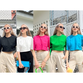 CLASSY CROP ZIP | เสื้อครอปผ้าคอตตอน รุ่นนี้แนะนำต้องมี Must have! ผ้าดีสุดๆ