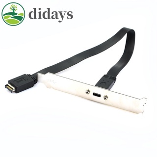 Didays Usb 3.1 สายเคเบิ้ลเมนบอร์ด E To Type C F สําหรับแผงด้านหน้า