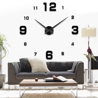 ภาพขนาดย่อของภาพหน้าปกสินค้านาฬิกาติดผนังDIY 3Dขนาดใหญ่ นาฬิกาสไตล์โมเดิร์นแบบเงียบสงบ จากร้าน giime.th บน Shopee