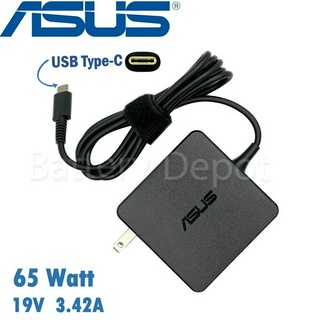 Asus Adapter ของแท้ Asus 20V/3.25A 65W หัว Jack USB Type-C สายชาร์จ เอซุส อะแดปเตอร์, สายชาร์จ Asus