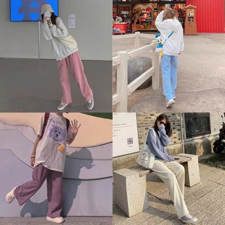 ภาพหน้าปกสินค้ากางเกงลูกฟูก ขายาว สีขาว สไตล์เกาหลี กางเกงขายาว ผู้หญิง ขาตรง สลิม ใส่สบาย ที่เกี่ยวข้อง