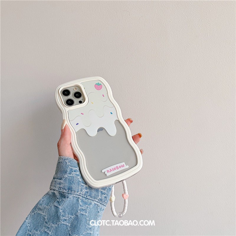 พร้อมส่งในไทย-เคสโทรศัพท์-เคส-เคสมือถือ-เคส-tpu-เคสนิ่ม-แถมสายคล้องมือ-ไอติมทรงหยิก-สาย-tpu-s1190