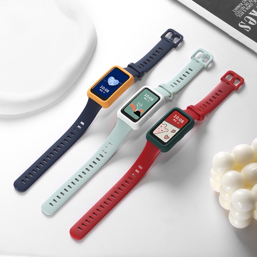 ภาพหน้าปกสินค้าสายนาฬิกาข้อมือซิลิโคน TPU แบบนิ่ม สําหรับ Huawei Band 7 Band7 Smart Watch จากร้าน moyte.th บน Shopee