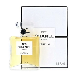 CHANEL No.5 PARFUM 15 ML SPLASH VINTAGE SEALED Year: before 1979 Flacon bottle.