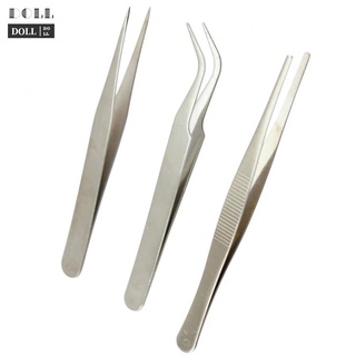 【DOLLDOLL】Tweezers Accessories Anti Slip Silver Tools High Quality Builder Clips