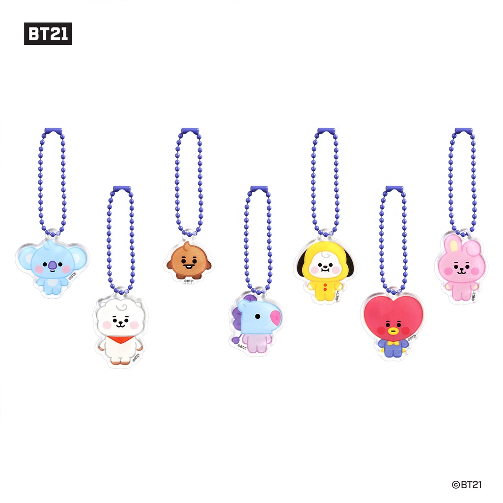 พวงกุญแจ-bt21-baby-acrylic-simple-keyring-สินค้าพร้อมส่ง