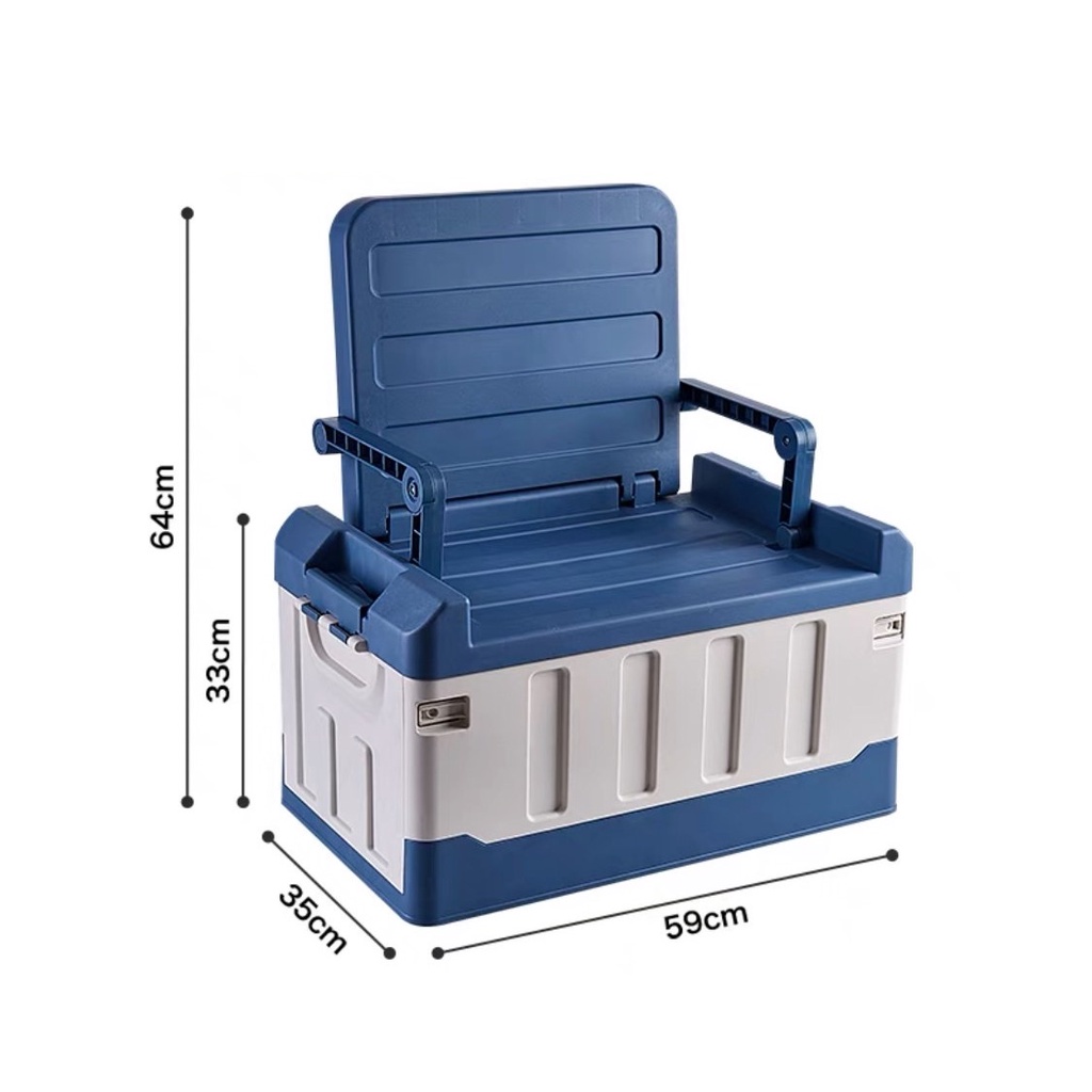 Tthree-in-one sitting folding storage box กล่องอเนกประสงค์ เก้าอี้ ใส่ ...