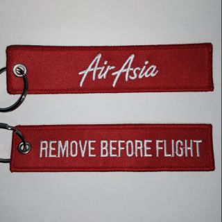 พวงกุญแจ ปักลาย REMOVE BEFORE FLIGHT Airasia