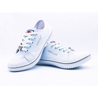 SIZE 31-40 Gerry Gang F499 รองเท้าผ้าใบ  รองเท้าผ้าใบนักเรียนหญิง สีขาว