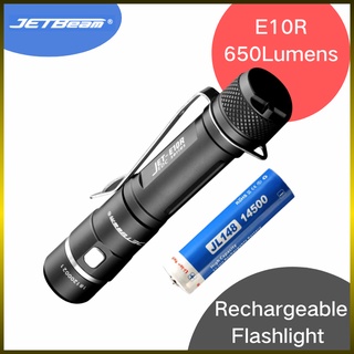 Jetbeam E10R ไฟฉาย 650 Lumens ความสว่างสูง 4 โหมด พร้อมแบตเตอรี่ JL148 Mini Led Lantern