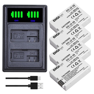 1800mAh LP-E8 LPE8 Battery for Canon EOS Rebel T2i T3i T4i T5i 550D 600D 650D 700D Kiss X4 X5 X6i X7i + LED Dual Charger