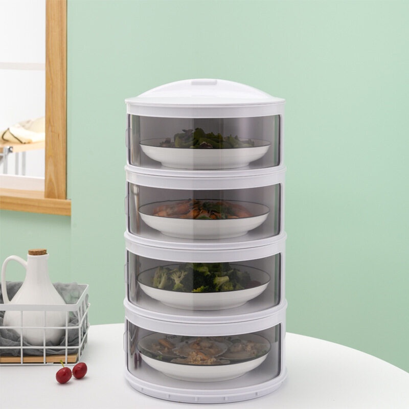 ชั้นเก็บอาหาร-แนวตั้ง-คอนโดเก็บอาหาร-กล่องเก็บอาหาร-food-storage-สีขาว