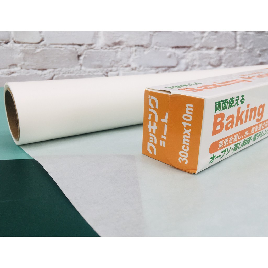 กระดาษไขเคลือบซิลิโคน-10-m-silicone-baking-paper-กระดาษไขอบขนม-10-m