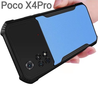 Poco X4Pro(พร้อมส่งในไทย)เคสกันกระแทกขอบสีหลังใสXiaomi Poco X4 Pro 5G/Poco M4 Pro 4G/Poco M4Pro 5G